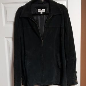 Women's Black Suede Jacket size Large